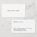 Suche nach developer visitenkarten Modern