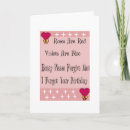 Suche nach vergessener geburtstag karten Für sie