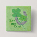 Suche nach viel glück buttons St patricks day