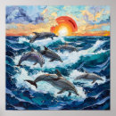 Suche nach delphin im ozean poster Unterwasser