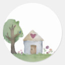 Suche nach haus herz aufkleber Blume