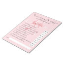 Suche nach baby shower notizblock Mädchen