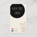 Suche nach coffeeshop visitenkarten Café