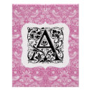 Suche nach rosa alphabet poster Monogramm