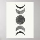 Suche nach mondphasen poster Schwarz weiß
