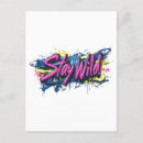 Suche nach lebendiges sein postkarten Typografie