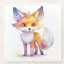 Suche nach niedlicher fuchs untersetzer Aquarell