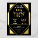 Suche nach art deco birthday einladungen Elegant