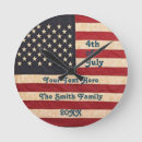 Suche nach amerikanische flagge wanduhren Rot weiß und blau