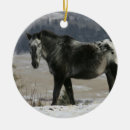 Suche nach pferde im schnee ornamente Stehend
