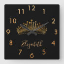 Suche nach goldene krone wanduhren Königin