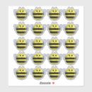 Suche nach bienen cartoon aufkleber Für kinder