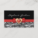 Suche nach zebradruck visitenkarten Rot