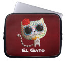 Suche nach dia de los muertos laptop schutzhüllen Katze