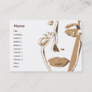 Suche nach gesicht frau visitenkarten Mode