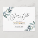 Suche nach rustikal save the date postkarten Eukalyptus