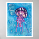 Suche nach qualle poster Wasser