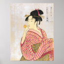 Suche nach utamaro poster Frau