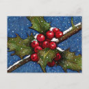 Suche nach rote beeren im schnee postkarten Weihnachten