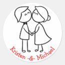 Suche nach braut bräutigam cartoon aufkleber Für sie