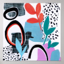 Suche nach schwarz weißes muster poster Bunt