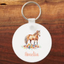 Suche nach pony schlüsselanhänger Aquarell