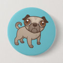 Suche nach cartoon mops buttons Welpe