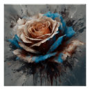 Suche nach blau und beige poster Blume