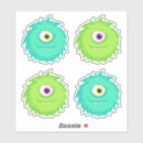 Suche nach niedliches monster aufkleber Ungeheuer