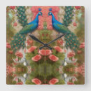 Suche nach grüner pfau wanduhren Blume