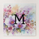 Suche nach rosa orchideen puzzle Blume