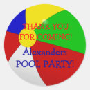 Suche nach wasserball aufkleber Pool party