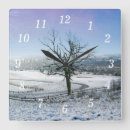 Suche nach weißer schnee wanduhren Landschaft