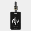 Suche nach braut gepäckanhänger Schwarz und weiß