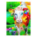 Suche nach tiermalerei poster Bunte kuhkunst