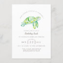 Suche nach turtle birthday einladungen Aquarell