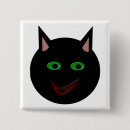 Suche nach schwarze katze halloweens buttons Gruselig