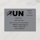 Suche nach läufer visitenkarten Trainer