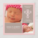 Suche nach rosa und braune taufe einladungen Kreuz