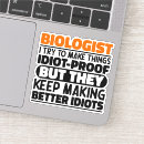 Suche nach biologe aufkleber Student