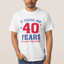 Suche nach glücklicher 40 geburtstag herren tshirts Lustig