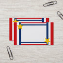 Suche nach americana visitenkarten Rot weiß und blau