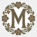 Suche nach monogramm m aufkleber Für sie