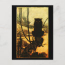 Suche nach vintage eule postkarten Schwarz