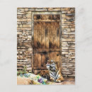 Suche nach wilder tiger postkarten Katze