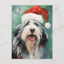 Suche nach weihnachtsmalereien postkarten Bärtige collie