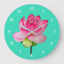 Suche nach wasserlilien poster wanduhren Rosa