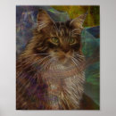 Suche nach maine coon cat kunst poster Katze