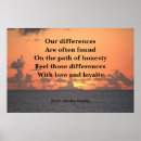 Suche nach ehrlichkeit poster Loyalität