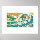 Suche nach vintage wellen poster Surfer